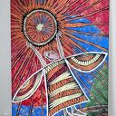 Anioł Słońca - obraz Giclee na płótnie canvas, sygnowany na odwrocie