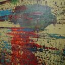 Abstrakcyjny obraz akrylowy "Wspominając Gerharda 10" 100x80 cm - czarne boki