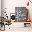 Obraz na płótnie - Linie krzywe w pionie 50x70 cm (47803)