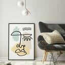 Plakat obraz Matisse A3 29.7x42 cm - żółto, turkusowo i beżowo