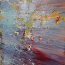 Wspominając Gerharda 23 - obraz abstrakcyjny akryl 100 x 80 cm