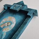 Anioł Klucznik XIV, obraz ręcznie malowany na drewnie