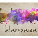 Obraz XXL Miasto Warszawa 120x70 cm na płótnie Canvas - gotowy do powieszenia