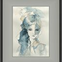 Dziewczyna ze snu, Akwarela 24x32 cm