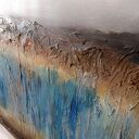 Abstrakcja - ręcznie malowany obraz akrylowy 100x100 cm