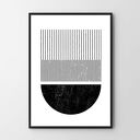 Plakat obraz black line #2 40x50 cm