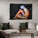 Duży Obraz z Włókien Sizal