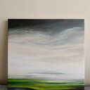 Poranek - nastrojowy obraz akrylowy na płótnie 50x50 cm