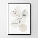 Plakat obraz elegant line 50x70 cm B2