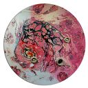 Krajobraz księżycowy 19 - okrągły obraz tondo (74,5 cm)