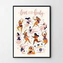 Plakat obraz body positive 50x70 cm B2