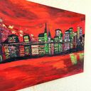 Obraz akrylowy Nowy Jork - ręcznie malowany pejzaż USA na blejtramie 40 x 60 cm 