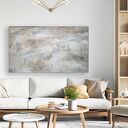 Strukturalny obraz boho XXL 150x90 cm - ręcznie malowany w jasnych tonach 