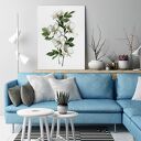 Obraz drukowany na płótnie BIAŁE KWIATY 50x70 cm 03155 - gotowy do powieszenia