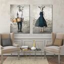 Komplet dwoch dużych obrazów - 2 części każda 70x100cm (łącznie