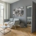 Obraz na płótnie BETON TRÓJKĄTY LOFT 120x80 cm