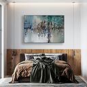 Pozytywna abstrakcja - wielkoformatowy obraz akrylowy na płótnie 80x120 cm