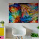 Kolorowe Linie - nowoczesny obraz na płótnie 150x100 cm