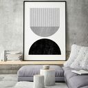 Plakat obraz Black Line 61x91 cm