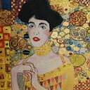 obraz olejny do salonu Adele Bloch Gustav Klimt