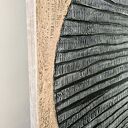 Jedyna sztuka - duży obraz strukturalny 100x150 cm czarno-beżowy