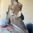 Woman Art - duży obraz kobiety na płótnie 150x100 cm