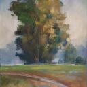 Obraz 'Drzewo' - format 24x18 cm w pastelach suchych