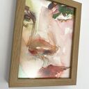 Jasper - oryginalna akwarela w ramce 13x18 cm, portret kobiety