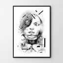 Plakat obraz new girl 50x70 cm B2