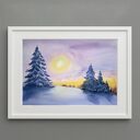 Akwarela A4 Mroźny poranek