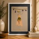 The Lavender Journey - oryginalny obraz z suszonych kwiatów