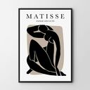 Plakat obraz Black Matisse #2 A4 - 21.0x29.7cm