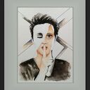 Poza granicą słów - oryginalna akwarela portret kobiety 32x24 cm