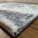 SKANDYNAWSKA DEKORACJA - OBRAZ STRUKTURALNY Z TEKSTURĄ 3D "OSZRONIONE SZCZYTY" (darmowa dostawa)