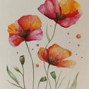 Maki - akwarela 24/18 cm na papierze 300 g/m2 (sygnowana, bez ramy)