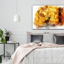 Obraz na płótnie z jeleniem w jesiennym lesie 120x80 cm
