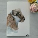 Owca. Akwarela - obraz 10x15 cm w stylu skandynawskim i rustykalnym