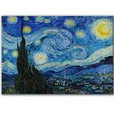 Obraz na płótnie - 100x70 cm Van Gogh - Gwiaździsta noc (1 0526)