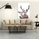 Obraz na płótnie 70x100cm JELNIE LOVE - wysyłka w 24h 0247