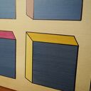 Zagrajmy w kolory 8 - abstrakcja geometryczna na płótnie 70x70