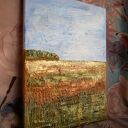 Złote pola obraz akrylowy 30x40 cm