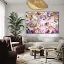Kolorowy obraz abstrakcyjny ręcznie malowany 156x105 cm do salonu i nowoczesnych wnętrz