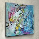 Spacer - obraz giclee z aniołem na płótnie Canvas