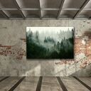 Obraz do salonu Las L3 120x80 cm z mgłą - gotowy do zawieszenia na Canvas