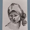 Dziewczynka. Portret akwarelowy