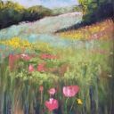 Łąka - obraz z pastel suchych, format 24x18 cm