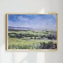 Zielone wzgórza - oryginalna akwarela A3 (42x29,7 cm)