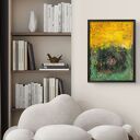 Obraz strukturalny „Gniazdo” (Structures - Nest) 50x70 cm - abstrakcja z fakturą
