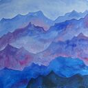Moje Bieszczady - duży obraz olejny na płótnie 100x70 cm