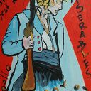 Obraz olejny Enjolras - Nędznicy Les Miserables do salonu